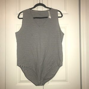 NWT Loft stripped body suit tank top